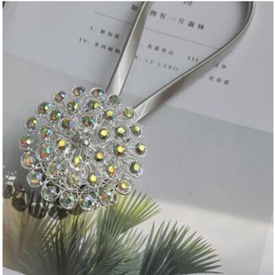 

2pcs Flower design magnetic curtain buckle Window Screening Ball Clip Tieback decortive curtains holder Curtain Accessories