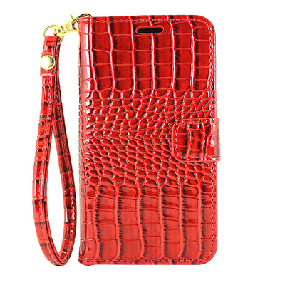 

MOONCASE Crocodile texture PU Leather Flip Wallet Card Slot Bracket Back Case Cover for Huawei Union Y538