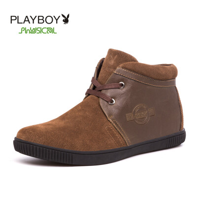 

PLAYBOY brand,Warm high-top,Leisure with fluff,Snow cotton,Men's shoes