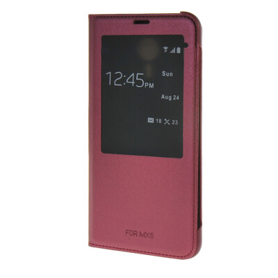 

MOONCASE чехол для MEIZU MX5 (5.5") Ultra Slim View Window Flip Leather Case Cover Red