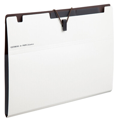 

Comix A7625 A4 File Bag 6 Style Orchestral Bag File Bag Germini Series White