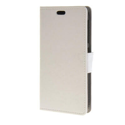 

MOONCASE Smooth PU Leather Flip Wallet Card Slot Bracket Back Case Cover for HTC Desire 320 White