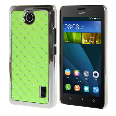 

MOONCASE Hard Luxury Chrome Rhinestone Bling Star Back Case Cover for Huawei Ascend Y635 Green