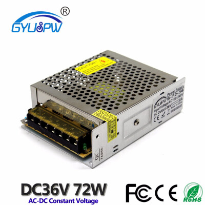 

Power Supply DC 36V 2A 72W Switching power Source LED Driver transformers 110V 220V AC to dc36V SMPS For Led Lighting Stepper