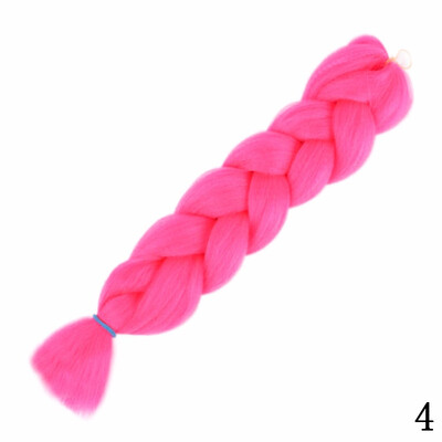 

Synthetic Braiding Hair Extension 24" 100gpack Crotchet Braids 24 Colors Heat Resistant Wigs For Women Pink Blonde Jumbo Braids