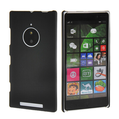 

MOONCASE Hard Rubberized Rubber Coating Devise Back ЧЕХОЛ ДЛЯ Nokia Lumia 830 Black