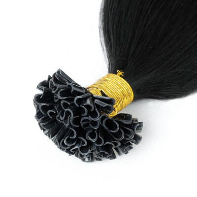 

BHF HAIR Fusion hair extensions 16"-26" Real Human Hair Extensions Straight Keratin U-Tip Brown Color 1gs 20g pack