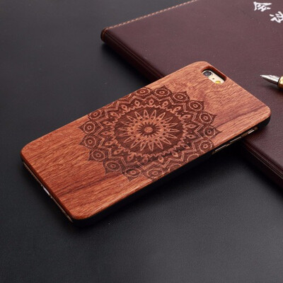 

Wood Phone Case For iPhone 5 5S 6 6S 6Plus 7 7Plus Cover Wooden Shockproof