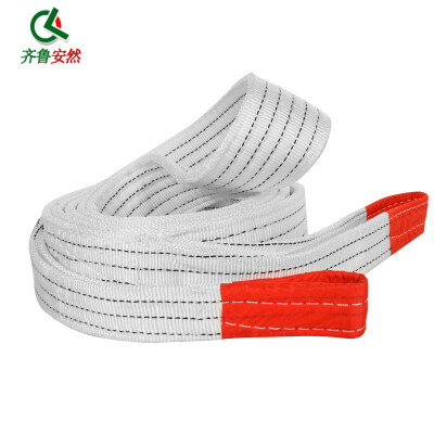 

Qilu Enron flat sling with double buckle ring industrial lifting sling driving sling hoisting rope hoisting tool lifting belt strapping belt 5 tons 4 meters