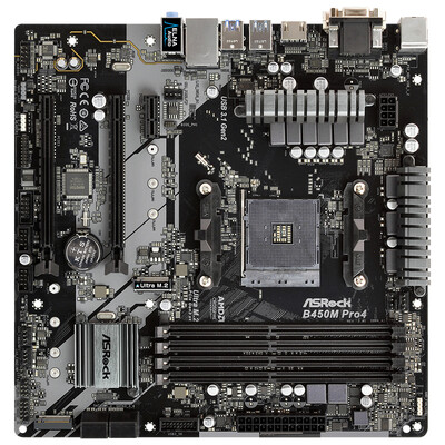 

ASRock B450M Pro4 motherboard AMD B450AM4 Socket