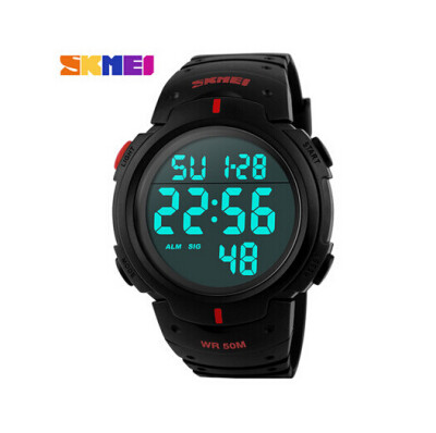 

SKMEI 1068 Men LED Digital Sports Military Watch 50m Waterproof