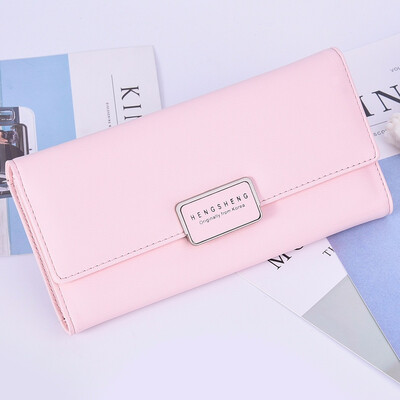 

Purse female long small fresh handy multi function handbag personalized buckle pocket money tide bag