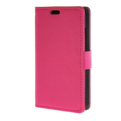 

MOONCASE Litch Skin Leather Card Slot Wallet Bracket Back чехол для Huawei Ascend Y360 Hotpink