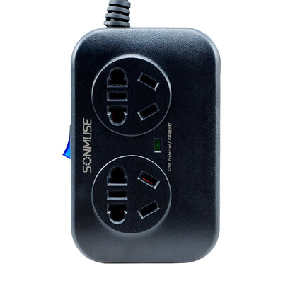 

Sonic SONMUSE SF-2NPU2 guardian master socket strip terminal block socket 21A dual USB charge cyclone black full length 1 meter