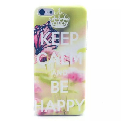 

MITI Colorful Flower Girls Pattern Transparent Cartoon Skin Back Hard Case Cover Protector For Apple iPhone 5C 4.0"