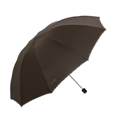 

[Jingdong supermarket] Paradise umbrella folding sunny umbrella 3311E2 deep purple vinyl upgrade section sunscreen stained water a dry business umbrella