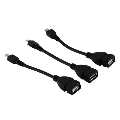 

3x USB 20 A Female to Micro B Male Converter OTG Adapter Cable for Smart Phone