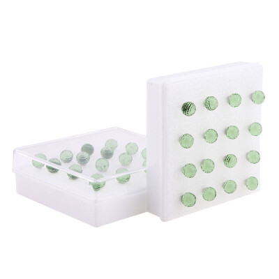 

1Box (8Pairs) Women Round Glass Stud Earrings Ear Simple Fashion Jewellery