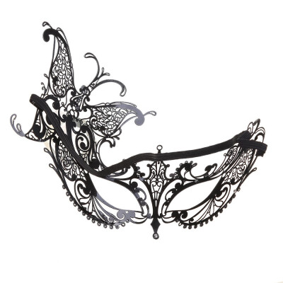 

Diamond dance party half face mask makeup cosplay props metal iron princess butterfly eye mask