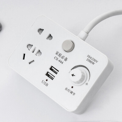 

Multi function with table lamp intelligent conversion plug one turn multi purpose extended mobile phone charging USB converter