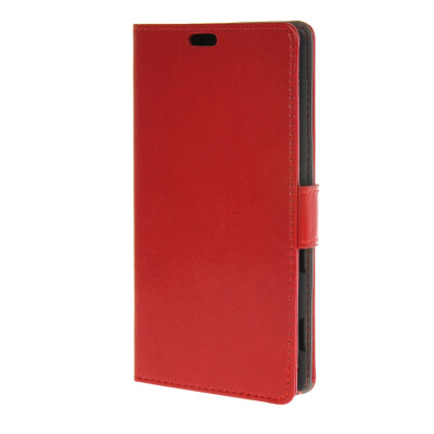 

MOONCASE Classical Multi Colored Leather Wallet Flip Card Slot Bracket Back Case Cover for Sony Xperia C4 Red01