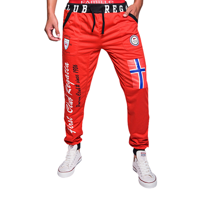 

Zogaa Autumn And Winter New Men's Active Pants Contrast Color Printing Casual