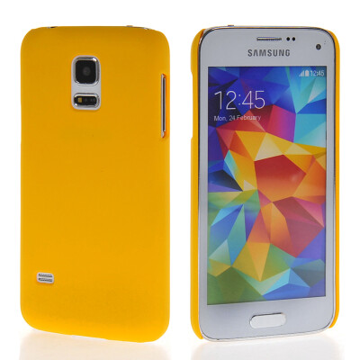 

MOONCASE Hard Rubberized Rubber Coating Devise Back Case Cover for Samsung Galaxy S5 Mini Yellow