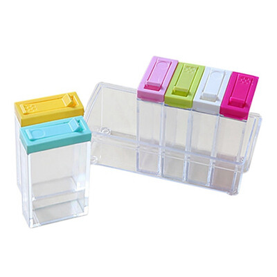 

UpperX Spice Storage ContainersSeasoning Shaker Spice Jars Bottles with SmallLarge 2 Kinds of Outlet Holes random color