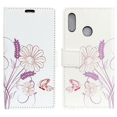 

MOONCASE Alcatel 5v Painted Leather Case - Pansy
