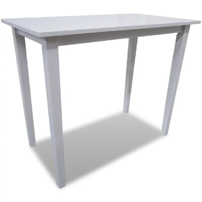 

High Quality Bar Supplies White Wooden Bar Table Kitchen Table Living Room Table