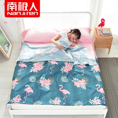 

Antarctic people across the dirty sleeping bag portable travel hotel hotel across the dirty anti-dirty sheets are covered with cotton flamingo 180230cm
