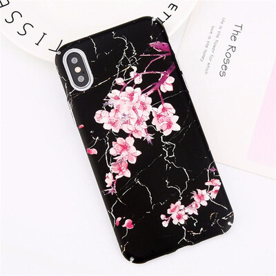 

Flower Phone Case Matte Rainbow Case For iPhone X 8 7 6 Plus