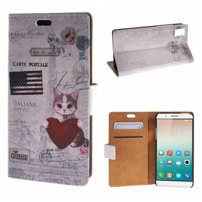 

MOONCASE Huawei Honor 7i ЧЕХОЛ ДЛЯ Flip Wallet Card Slot Stand Leather Folio Pouch /a09