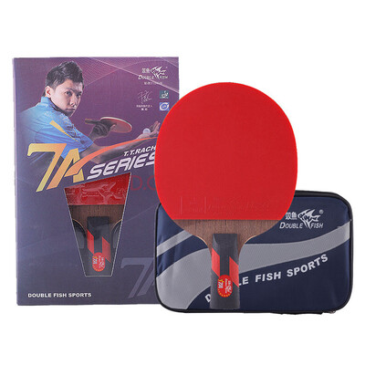 

Pisces DOUBLE FISH seven-star offensive double-sided anti-fat table tennis racket 7A-E straight shot short handle