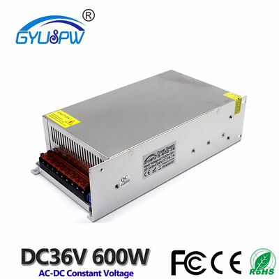 

Singe Output Switching Power Supply DC 36V 167A 600W Voltage Transformer 110V 220V AC DC SMPS For 3D Printer Stpper Motor