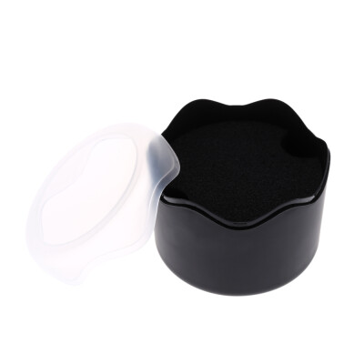 

Fashion Round Plastic Single Watch Box Wristwatch Storage Case with Sponge Cushion