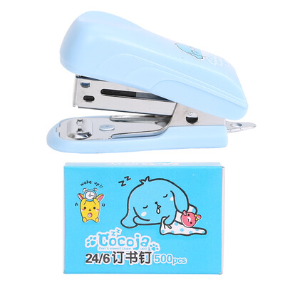

Morning light M & G ABS91649 student cartoon 12 stapler stapler staples combination suit blue