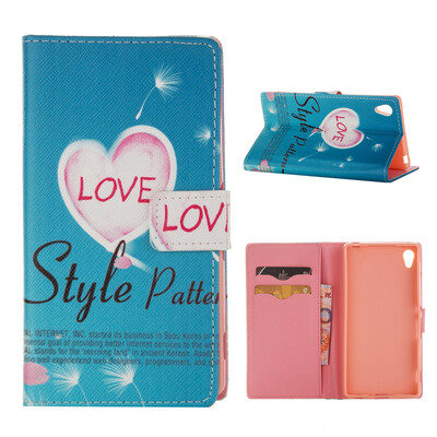 

MOONCASE ЧЕХОЛ ДЛЯ Sony Xperia Z4 Flip PU Leather Fold Wallet Card Slot Kickstand Back [Pattern series] /a11