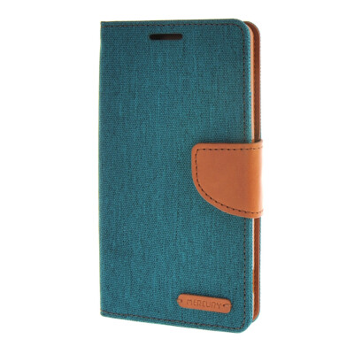 

MOONCASE Denim Design Leather Flip Wallet Card Slot Bracket Back Protective Case Cover for Sony Xperia M5