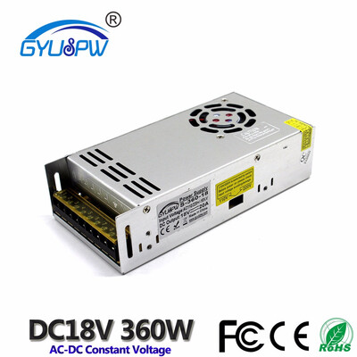 

Universal dc18V 20A 360W Switching Power Supply AC110V 220V Input to DC 18V Output Power Source for LED Light CNC 3D Print Pump