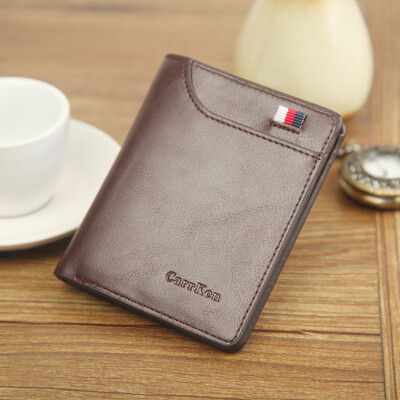 

Mens wallet old man leather leisure business short multi-functional thin wallet wallet