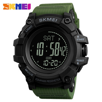 

SKMEI For Men Outdoor Sports Watch Pedometer Waterproof Sports Calorie Countdown World Time Clock 1224