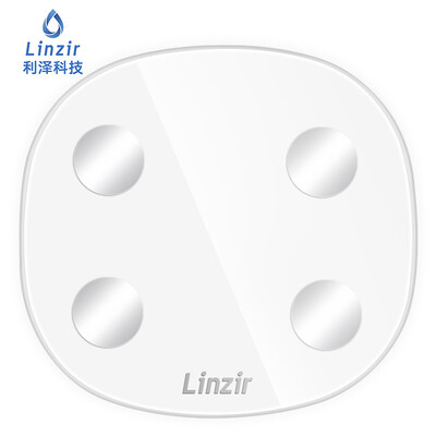 

Liz Linzir T25 intelligent body fat scale electronic scales weight scale 17 items body data small program control Bluetooth connection fat scale called white