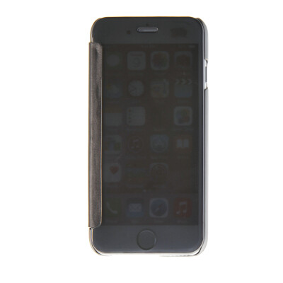 

MOONCASE Hard Rubber Side Flip Pouch Shell Back ЧЕХОЛ ДЛЯ Apple iPhone 6 Plus ( 5.5 inch ) Silver
