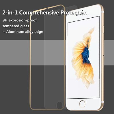 

Ainy защитное стекло screen protector с маленьком цветном кряем для iphone 6/ 6S