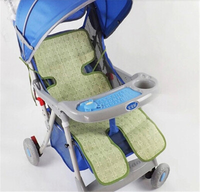 

New Summer Stroller Trolley Buggy Mat Baby Flax Plant Fiber Stroller Mats Flower