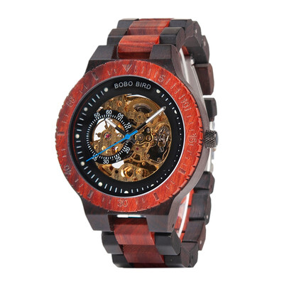 

BOBO BIRD wooden skeleton mechanical watch R05