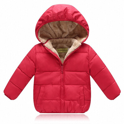 

Kids Winter Jacket Thick Velvet Girls Boys Coat Warm Childrens Jackets Cotton Infant Clothing Padded Jacket Kid Clothes