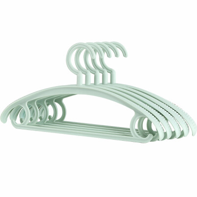 

Ting Hao wide shoulder hanger slip non-marking hanger adult hanger drying rack ya green 10 only TH4053