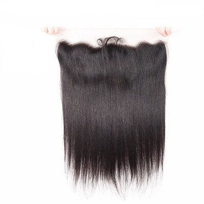 

13x4 Lace Frontal Closure With Baby Hair Straight Brazilian Remy Hair Pre Plucked Natural Hairline Free Part Closure Dolago